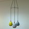 Ceiling Lamp with Colored Metal Shades by T. Røste & Co, Norway, 1950s 5