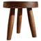 Low Brown Milk Stool, Image 1