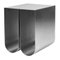 Stainless Steel Curved Side Table by Kristina Dam Studio, Image 1