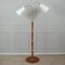 Modernist Swedish Teak & Brass Floor Lamp, 1940s 2