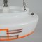 German Art Deco Pendant Lamp in Enameled Glass and Brass, 1930s 13