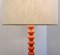 Lámpara de pie de cerámica esmaltada en naranja, años 70, Imagen 2