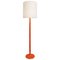 Orange Glazed Ceramic Floor Lamp, 1970s 1