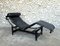 Chaise longue LC4 vintage negra de Le Corbusier, Jeanneret & Perriand para Cassina, años 60, Imagen 4