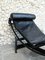 Chaise longue LC4 vintage negra de Le Corbusier, Jeanneret & Perriand para Cassina, años 60, Imagen 8