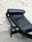 Schwarze Vintage LC4 Chaiselongue von Le Corbusier, Jeanneret & Perriand für Cassina, 1960er 8