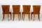 Art Deco H-214 Dining Chairs by Jindrich Halabala for UP Závody, 1950s, Set of 4 4