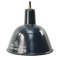 Vintage Industrial Blue Enamel Factory Pendant Lamp 1