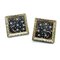 0.84 Carat Old Cut Diamonds Gold Plated Earrings, Set of 2 2