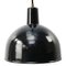 Vintage Industrial Black Enamel Factory Pendant Lamp, Image 1