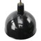 Lámpara colgante industrial vintage esmaltada en negro, Imagen 2