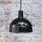 Lámpara colgante industrial vintage esmaltada en negro, Imagen 6