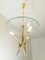 1-Light Chandelier, 3-Light Chandelier and 2 4-Light Wall Lights from Lumen Milano, Early 1950s, Set of 4 6