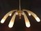 1-Light Chandelier, 3-Light Chandelier and 2 4-Light Wall Lights from Lumen Milano, Early 1950s, Set of 4 2