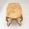 Antique French Onyx & Brass Coffee Table, Image 3