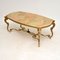 Antique French Onyx & Brass Coffee Table 8