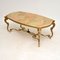 Antique French Onyx & Brass Coffee Table, Image 8