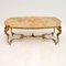 Antique French Onyx & Brass Coffee Table, Image 2
