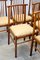 Italian Wood and Faux Leather Chairs, 1960s, Set of 6 6
