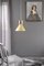 Lámpara colgante Funnel dorada, Imagen 2