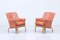 Leather Pilot Armchairs by Arne Norell, Sweden, Set of 2 1