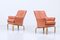 Leather Pilot Armchairs by Arne Norell, Sweden, Set of 2 3