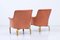 Leather Pilot Armchairs by Arne Norell, Sweden, Set of 2 6