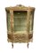 Antique Napoleon III Hand Painted Golden Wooden Showcase, France, 1870s, Image 1