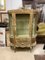 Antique Napoleon III Hand Painted Golden Wooden Showcase, France, 1870s 10