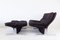 Sandwich Lounge Chair with Ottoman by Ammannati & Vitelli for Brunati, Set of 2, Image 1