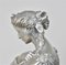 Silver-Plated Bronze Busts by Clesinger for Collas, 19th Century, Set of 2 12