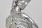 Silver-Plated Bronze Busts by Clesinger for Collas, 19th Century, Set of 2 6