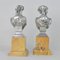 Silver-Plated Bronze Busts by Clesinger for Collas, 19th Century, Set of 2 15