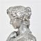 Silver-Plated Bronze Busts by Clesinger for Collas, 19th Century, Set of 2 2