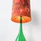 Green Glass Table Lamp from Marinha Grande, 1960s 7