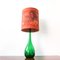 Green Glass Table Lamp from Marinha Grande, 1960s, Image 1
