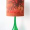 Green Glass Table Lamp from Marinha Grande, 1960s 8