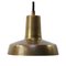 Lámpara colgante de fábrica industrial vintage de latón macizo, Imagen 1
