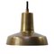 Vintage Industrial Solid Brass Factory Pendant Lamp, Image 1