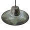 Vintage Industrial Green Copper Factory Pendant Lamp, Image 2