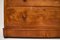 Cassettiera vittoriana antica in legno satinato, Immagine 8