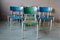 Industrielle Zweifarbige Stühle mit Patina, 6er Set 19