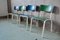 Sedie industriali bicolore con patina, set di 6, Immagine 11