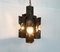 Mid-Century Brutalist Metal Pendant Lamp, Image 7