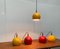 Mid-Century German Space Age Metal Ball Pendant Lamps, Set of 2 14