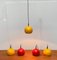 Mid-Century German Space Age Metal Ball Pendant Lamps, Set of 2 12