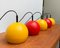 Mid-Century German Space Age Metal Ball Pendant Lamps, Set of 2 16
