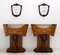 Art Deco Tables in Burr Walnut, Italy, 1920s, Set of 2, Image 3