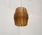 Mid-Century Cocoon Hängelampe aus Holz 17