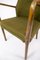Dänischer Sessel aus Birkenholz und Dunkelgrünem Stoff, 1950er 8